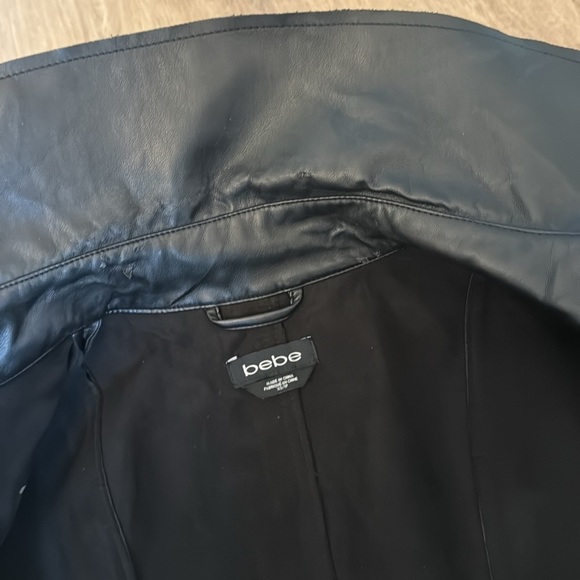 Bebe Faux Leather Trench Coat - Picture 7 of 8